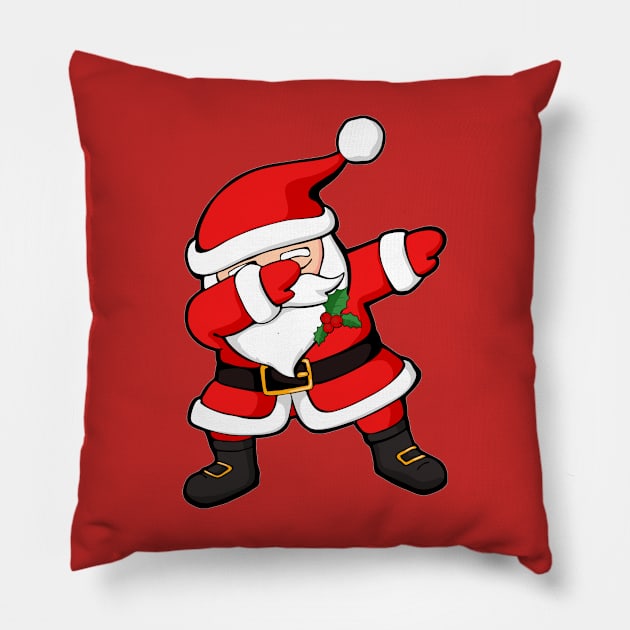 Dabbing Santa Claus Christmas Dab Pillow by zeno27