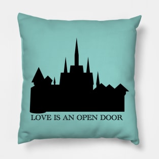 Love Is An Open Door Castle Pillow