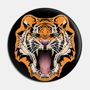 illustrated TIGER PRIDE series (WITH TRIM) Pin