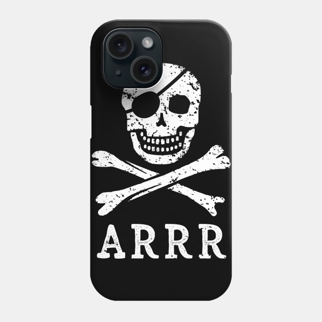 Pirate Skull & Crossbones - Arrr Phone Case by IncognitoMode