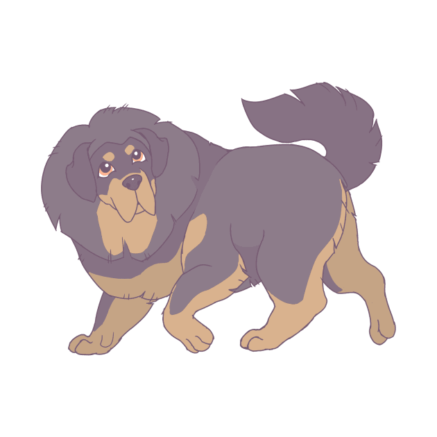 Tibetan Mastiff by tiffatiel