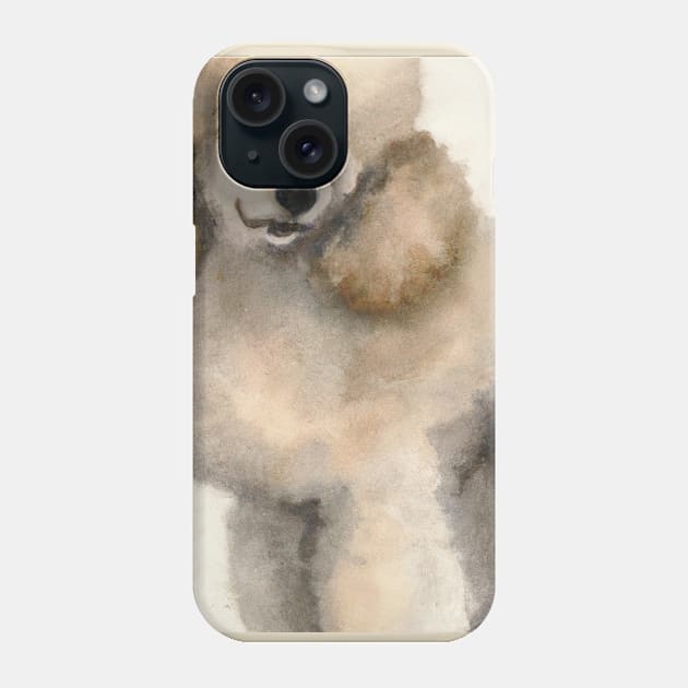 Poodle Watercolor - Gift For Dog Lovers Phone Case by Edd Paint Something