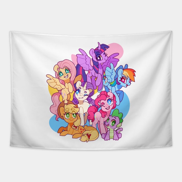 friendship through the ages Tapestry by cocopudu