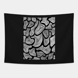 Swirled black Tapestry