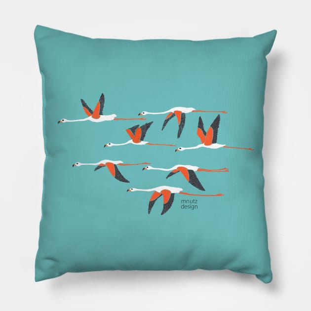 Flamingos Pillow by mnutz