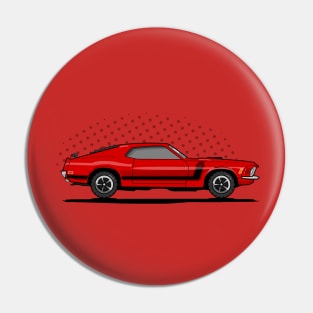 1970 Boss 302 Muscle Car Pin