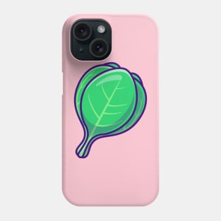 Mustard Green Pakcoy Vegetable Cartoon Phone Case