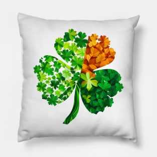 Cute Shamrock Clover for St. Patrick's Day Pillow