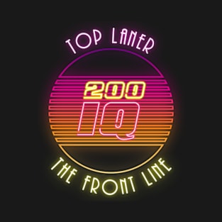 Gaming Top Laner Front Line 200 IQ Neon T-Shirt