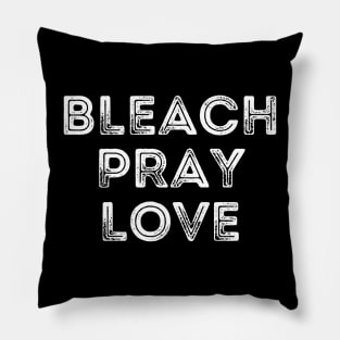 Funny Cleaning Bleach Pray Love Pillow