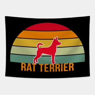 Rat Terrier Vintage Silhouette Tapestry