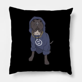 Miles The SKP ink Mascot Dog Pillow