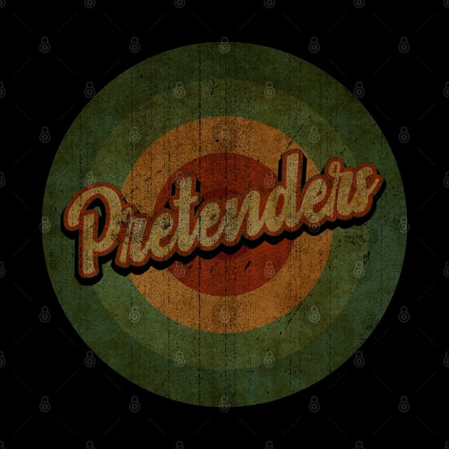 Circle Retro Vintage Pretenders Band by Jokowow