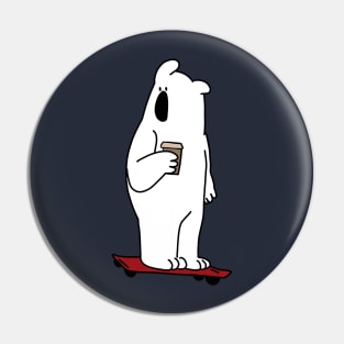 Busy Bear Commute Pin