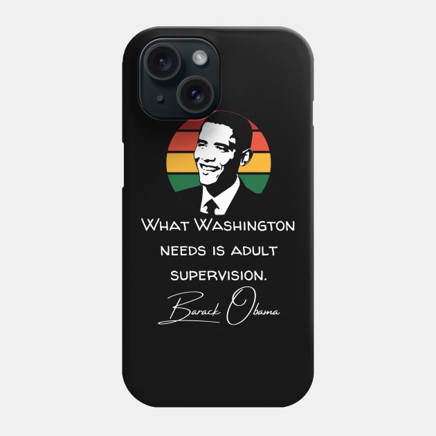 Barack Obama Quote Inauguration Vintage Retro 2021 Phone Case by Lone Wolf Works