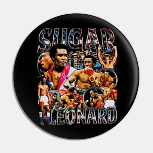 Sugar Ray Leonard Vintage Bootleg Pin