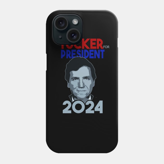 Tucker Carlson For President 2024 Phone Case by kalush club