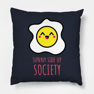 Kawaii Sunny Side Up Egg Smiley Pillow