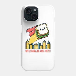 Caped Crusader Sandwich - Grilled Cheese Phone Case