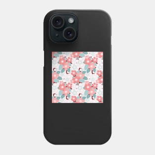 Pink Peach Blossoms Pattern Phone Case