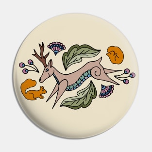 Woodland Creatures Pin