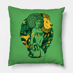 Forrest Green Leo Beauty Pillow