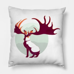 Megaloceros giganteus Jackalope Pillow