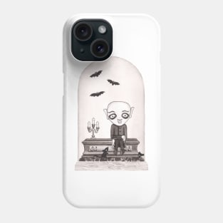 Nosferatu in a Glass Bell Phone Case