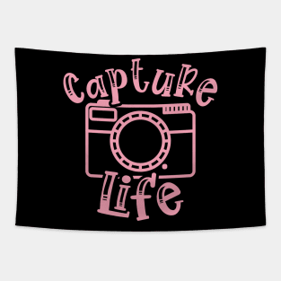 Capture Life Photographer Camera Tapestry