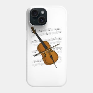 Cello Player Cellist String Musician (Colour) Phone Case