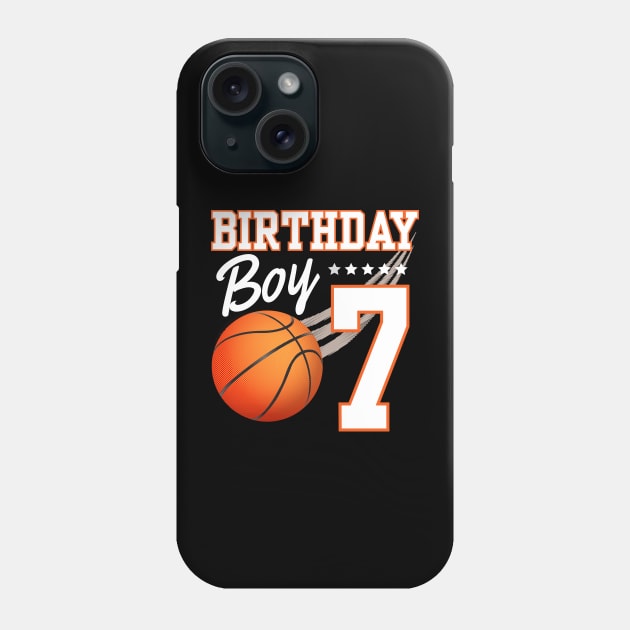 Basketball 7th Birthday Kids 10 Years Old Boys Girls Phone Case by IYearDesign