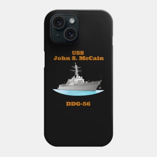 John S. McCain DDG-56 Destroyer Ship Phone Case