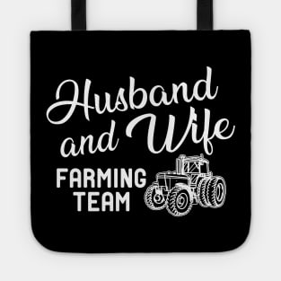 Husband and wife farming team Tote