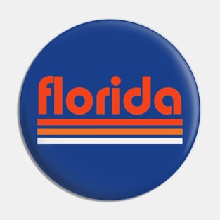 Retro Florida Stripes Pin