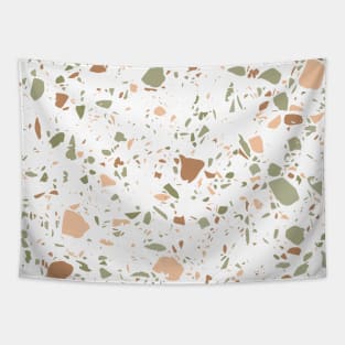 White Terrazzo Pattern Tapestry