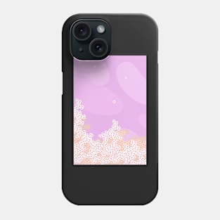 Purple flowers abstract Phone Case