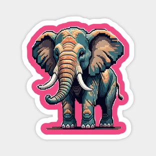 Pixel Elephant Magnet