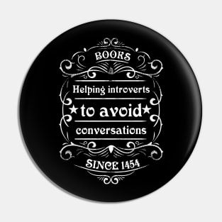 Books - Helping introverts to avoid conversations Pin