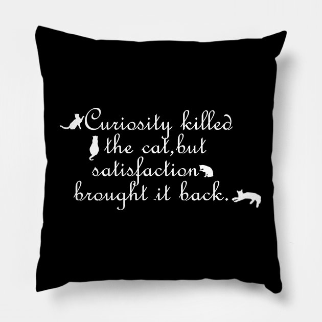 Cat Lovers Statement Pillow by LetsBeginDesigns