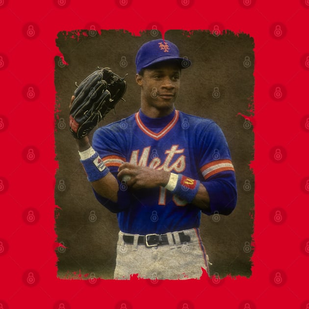 Darryl Strawberry in New York Mets by PESTA PORA