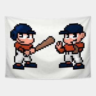 8-Bit Baseball Team - Houston Tapestry