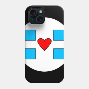 Circular Diaper Emblem (Heart) Phone Case