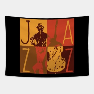 Double Bass Jazz Musician Creative Style Tapestry