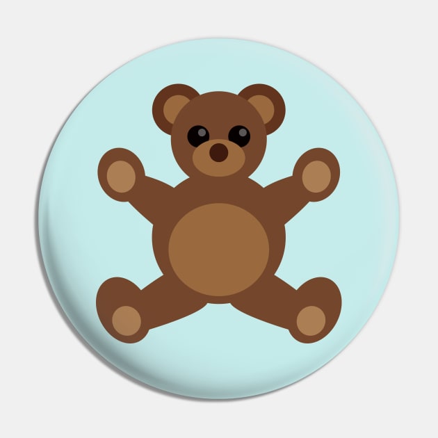 Free Hug Bear - Happy Pin by SubRant