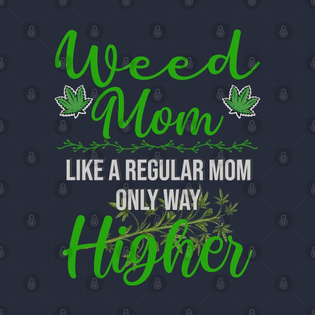 Marijuana Mom Weed Funny 420 Cannabis by Howtotails