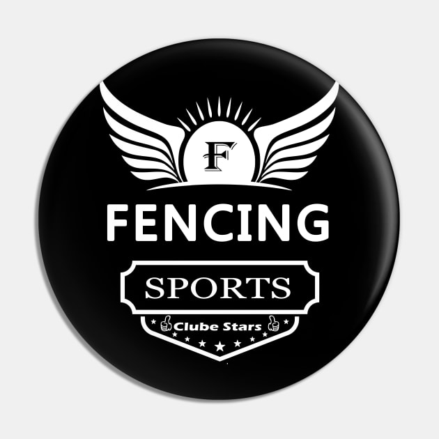 Sports Fencing Pin by Polahcrea