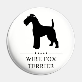 Wire Fox Terrier Black Silhouette Pin