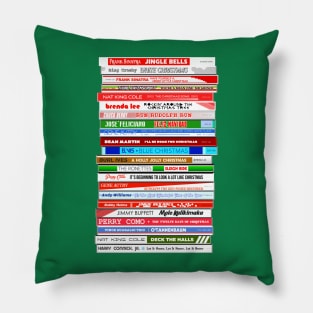 Classic Christmas Songs & Carols CD Stack Pillow