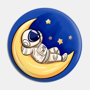 Astronaut Relaxing Pin