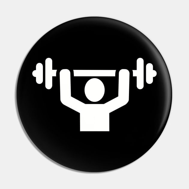 Weightlifting Pin by Designzz